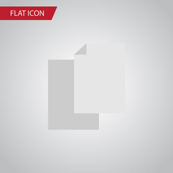isolated blank flat icon sheets element vector image