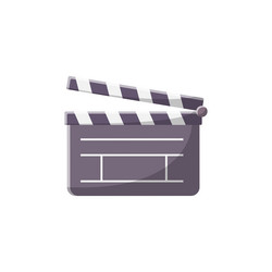 clapperboard flat clean icon design element vector image