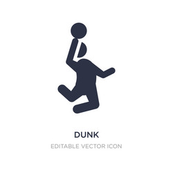 dunk icon on white background simple element from vector