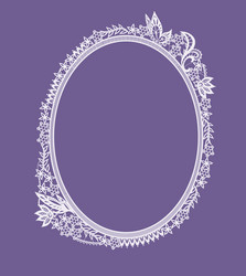 Frame of the elements abstract lace vector