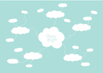 mindmap hand drawn scheme infographic design vector image