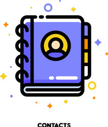 Notebook Icon - Communication & Support vector image