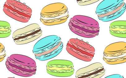 seamless texture with a drawing of multicolored vector image