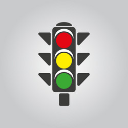 traffic light icon stoplight and semaphore vector image