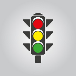 traffic light icon stoplight and semaphore vector