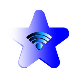 wifi icon symbol signal network connected vector image