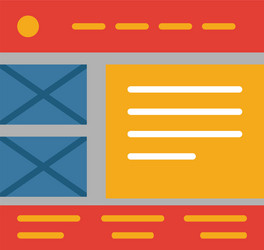 wireframe icon simple element from web vector image