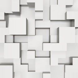 3d blocks structure background vector