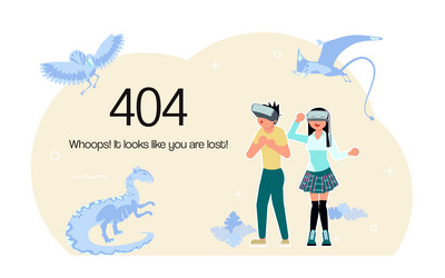 404 error not found web page vector image