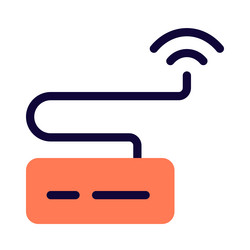 Wireless usb hub used to connect devices Vector Image