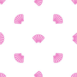 inflatable shell pattern seamless vector image