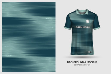 jersey mockup and background pattern design vector image