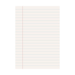 paper page in flat style sheet with lines vector image