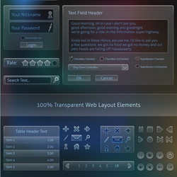 Web Templates - UI Fields vector image