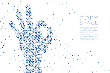 abstract geometric circle dot molecule particle vector image