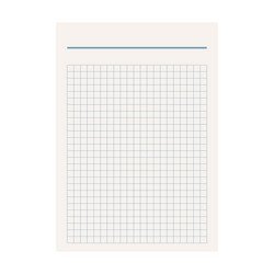 paper page in flat style sheet with lines vector image