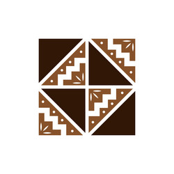 Indonesian java batik heritage element design Vector Image