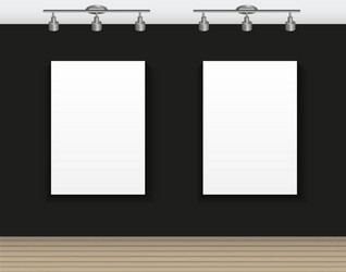 frame on wall for your text and images vector image