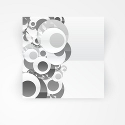 abstract circles template object web vector image