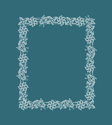 frame of the elements abstract lace vector image