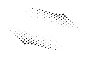 halftone dots curved gradient pattern backgrounds vector image