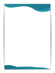 a4 invoice template with minimalist design border vector image