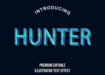 editable text style effect typography template vector image