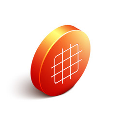 isometric grid graph paper icon isolated on white vector image