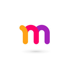 Letter m mosaic logo icon design template elements