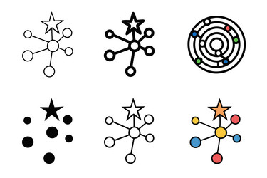 creative abstract design of network connections vector image