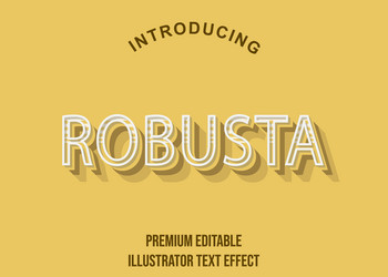 editable text style effect typography template vector image