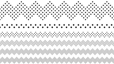 geometrical repeating square pattern page divider vector image