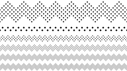 geometrical repeating square pattern page divider vector