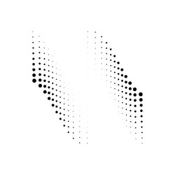 halftone dots curved gradient pattern backgrounds vector image