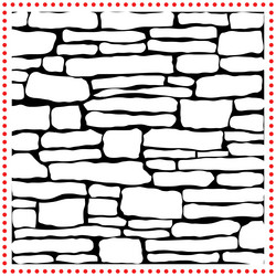 textured stone wall design ideal for rustic vector image