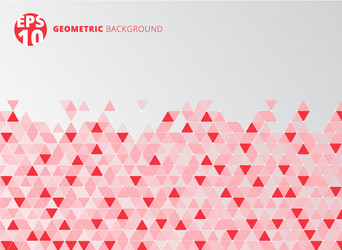 Abstract red geometric triangle structure vector