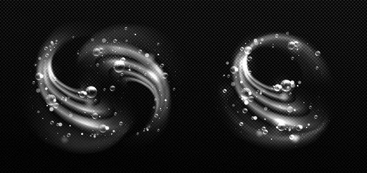 clean detergent wave and soap swirl light effect vector image