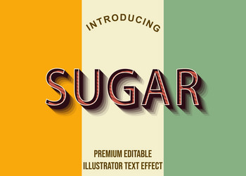 editable text style effect typography template vector image