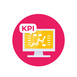 Kpi infographics Royalty Free Vector Image - VectorStock