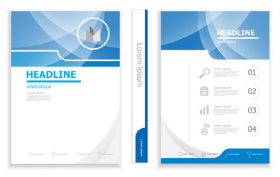 Modern business brochure design template cover vector