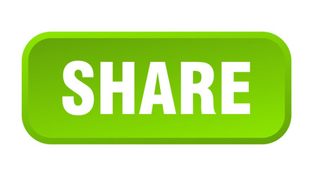 share button square 3d push vector image