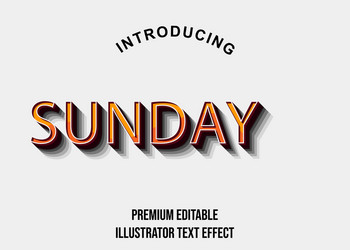 editable text style effect typography template vector image