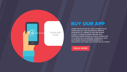 Flat design concepts for mobile email vector