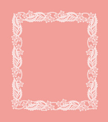 frame of the elements abstract lace vector image