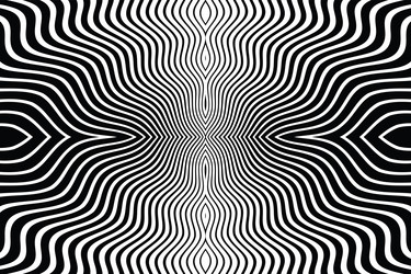 Symmetrical Wavy Lines Pattern vector image