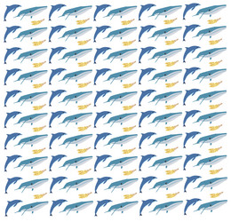 whale stingray with fruit as a pattern background vector image