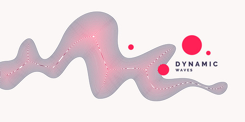 Abstract Dynamic Waves Background vector image