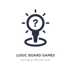 logic board games icon on white background simple vector image