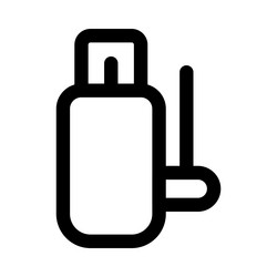 wireless usb used for transferring data vector image