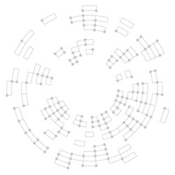 abstract lines and points vector image